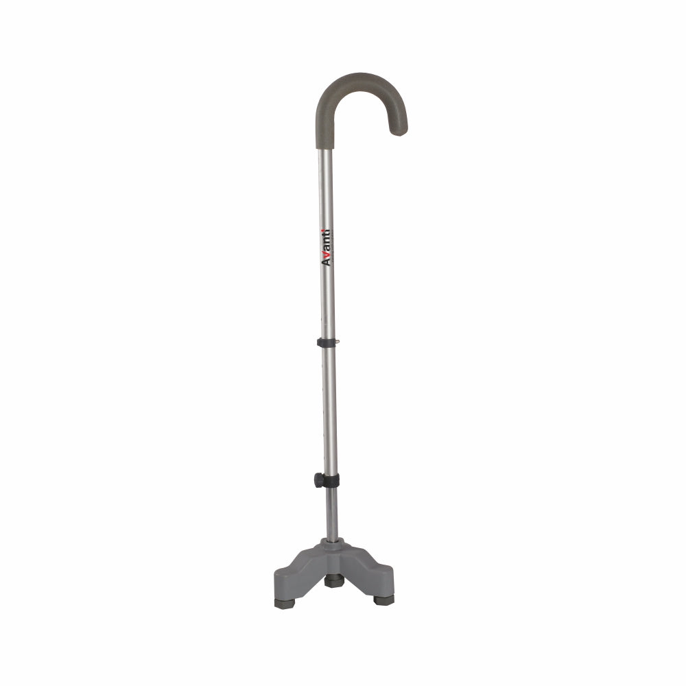 Avanti U Shape Tripod Stick for Physically Challeged | Light Weight & Adjustable Height (Grey) - Vissco Next