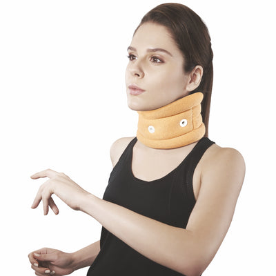 Vissco Neck Support Cervical Collar without Chin Support for Men & Women | Relieves From Neck Pain | Neck support for Cervical Spondylosis, Excessive strain on the neck muscles (Beige) - Vissco Rehabilitation 