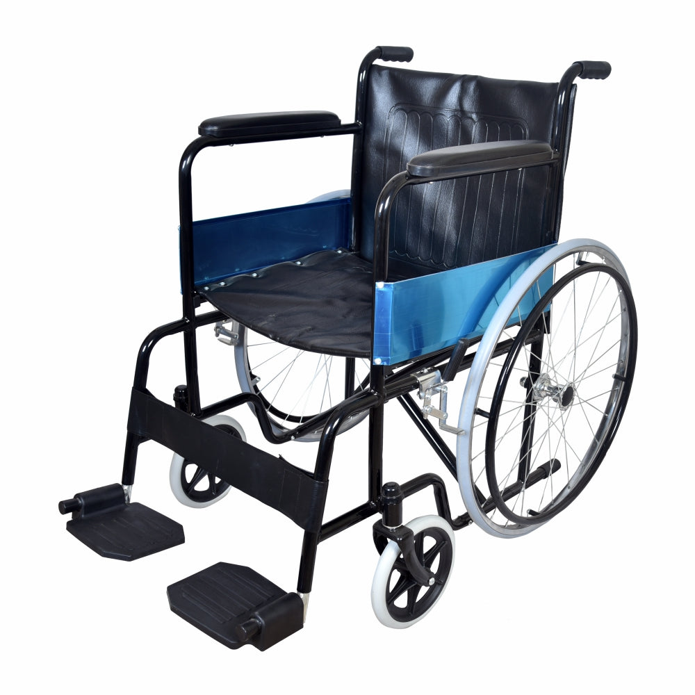 Rodeo Plus Wheelchair with Spoke Wheels | Fixed Handle & Swingable Foo ...