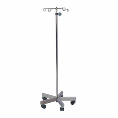 Saline Stand SS with Four Hooks