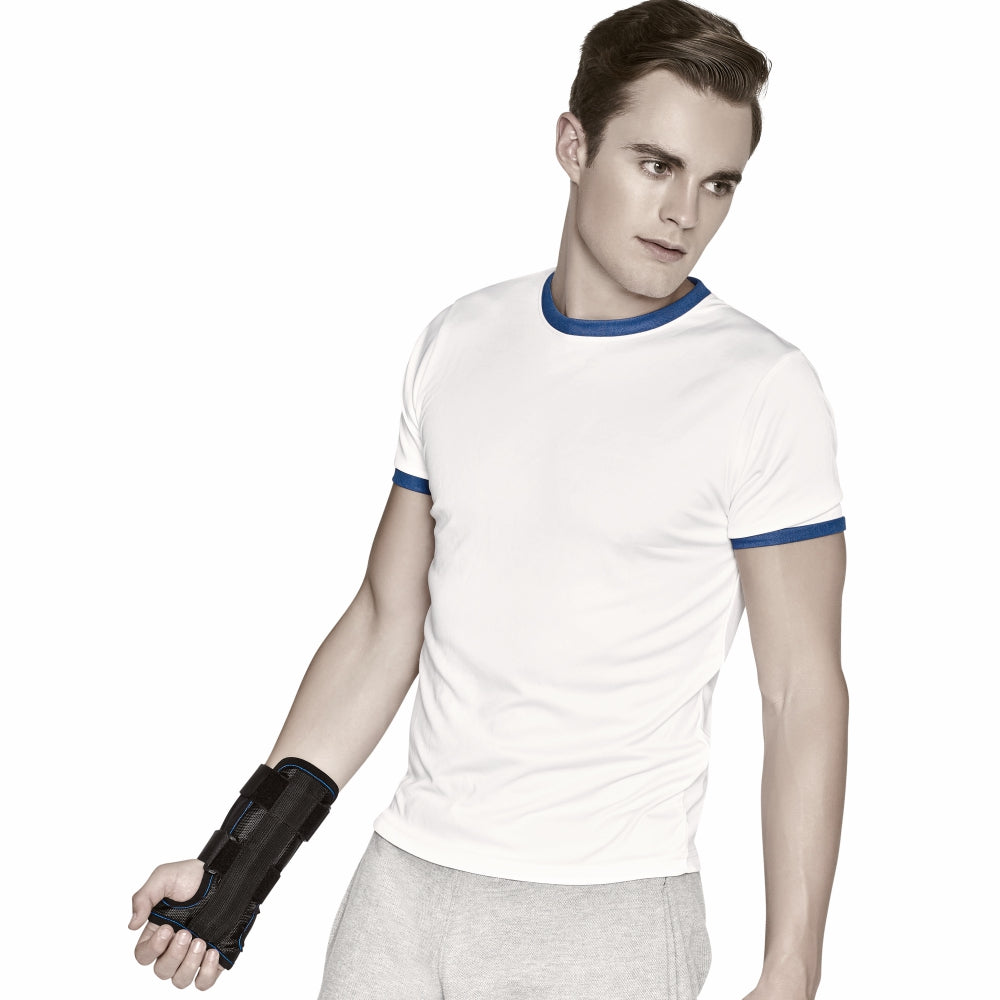 Forearm Brace - Short | Provides Firm Support to the Wrist | For Colle's fracture & Wrist Sprain/Strain | (Black) - Vissco Next