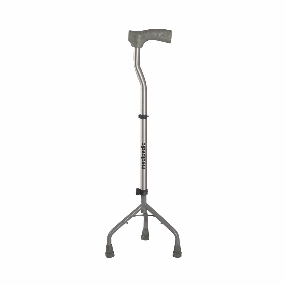 Vissco Medipedic Walking Stick - Tripod, L-Shaped | Mild Steel