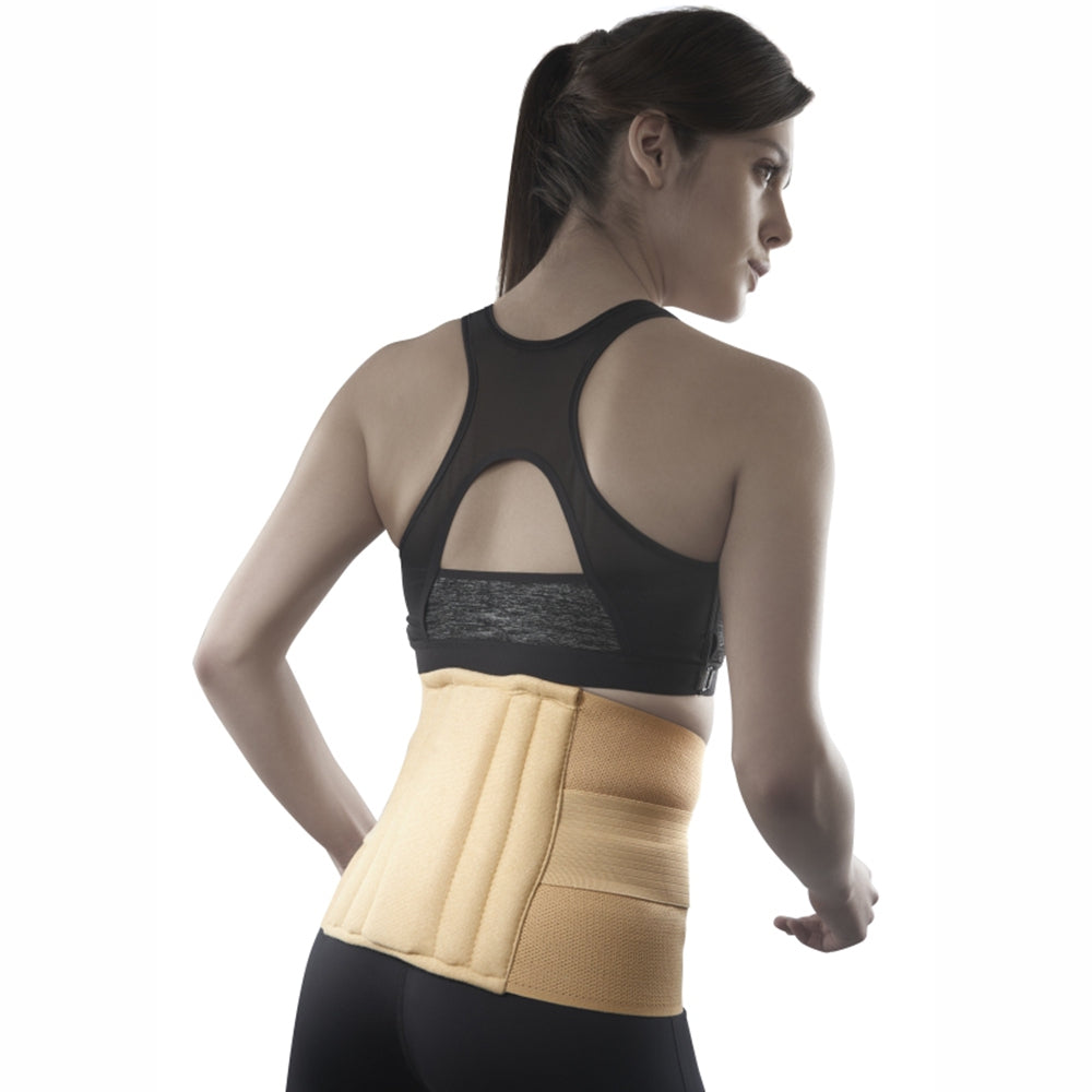 Sacro Lumbar Belt 12" Back Double Strap | Supports the Lower back | Corrects Posture & Relieves Back Pain (Beige) - Vissco Next