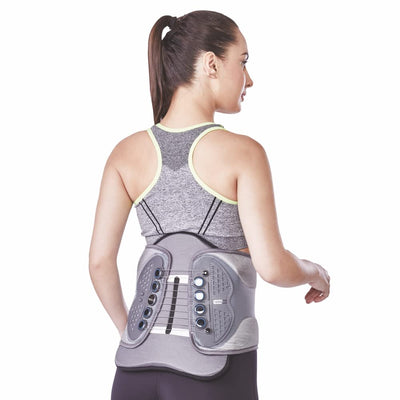 Flexi Lacepull LS Belt with Moulding |Provides Support to the  Lower Back & Stabilize the Sacroiliac Joint (Grey)