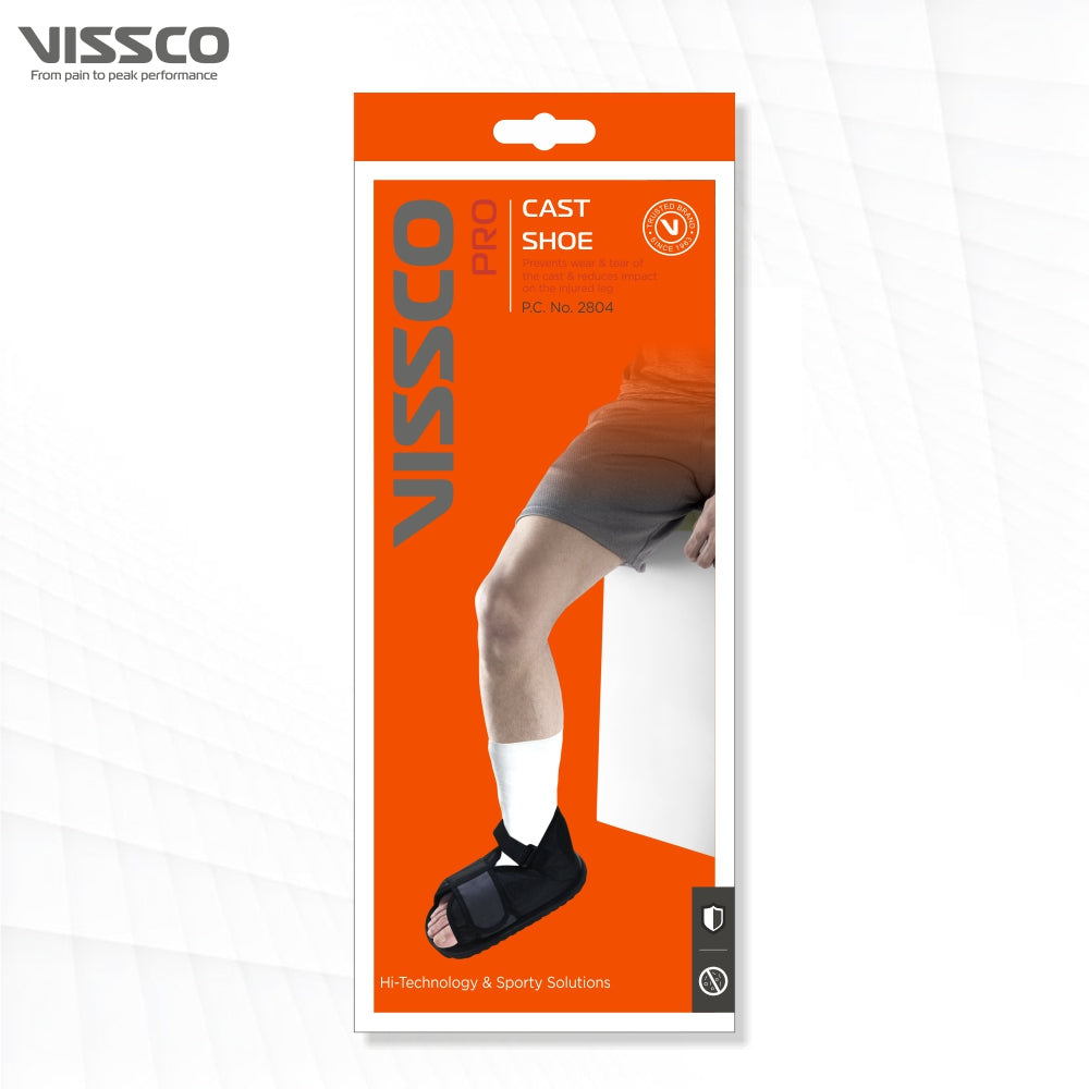 Cast Shoe | Provides Stability & Protection while the Leg is in Plaster (Grey) - Vissco Next