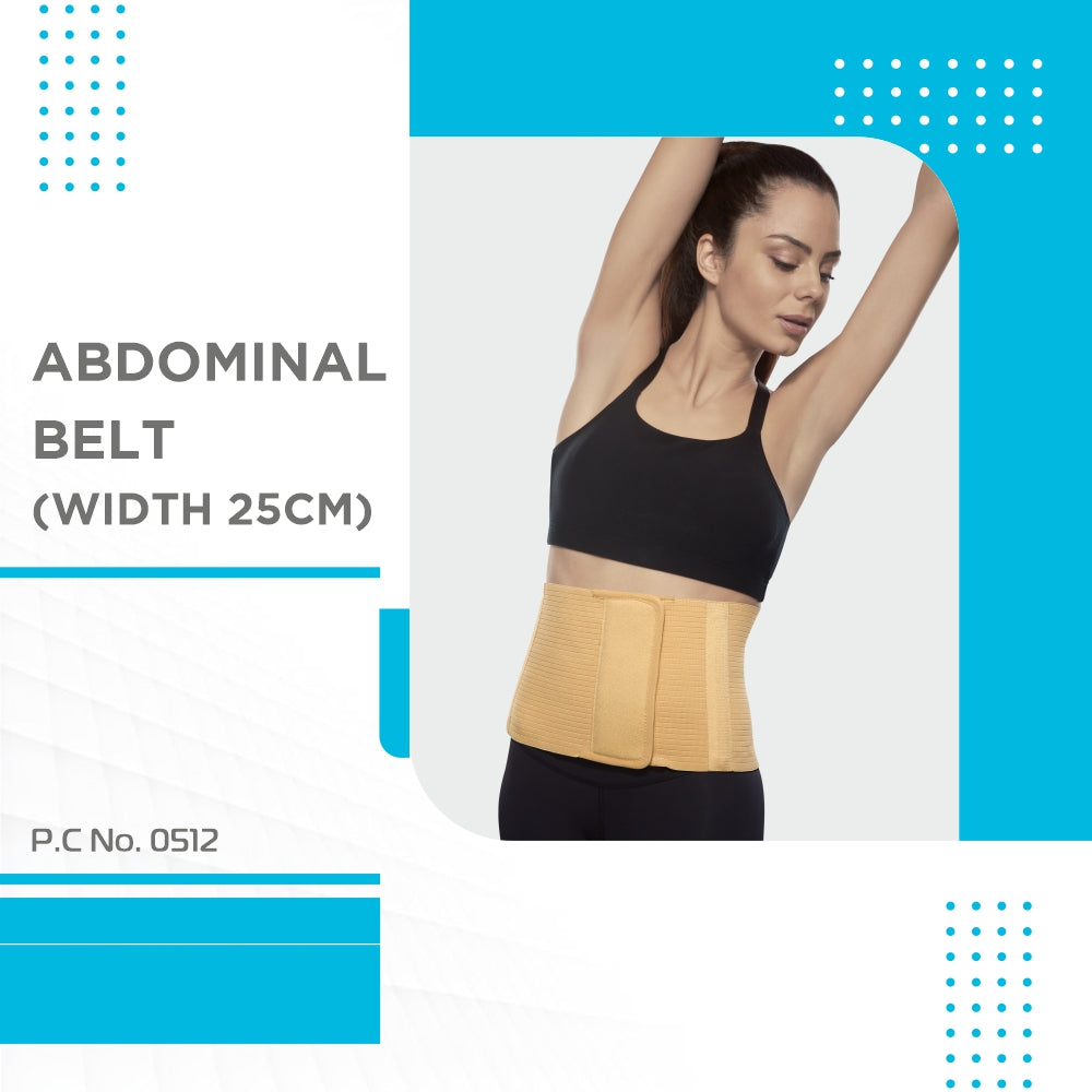 Abdominal Belt (10") |Supports the Weak Abdominal Muscles to Relieve Pain (Beige) - Vissco Next