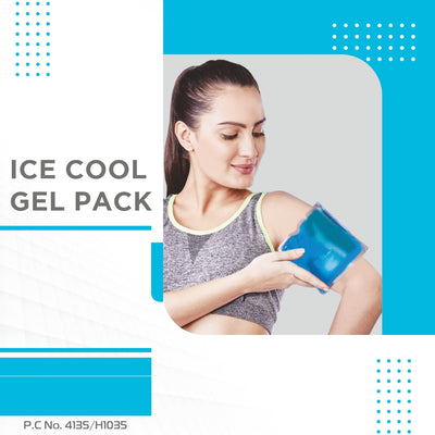 Icecool Gel Pack | Re-Freezable for Instant Pain Relief & Swelling (Blue)
