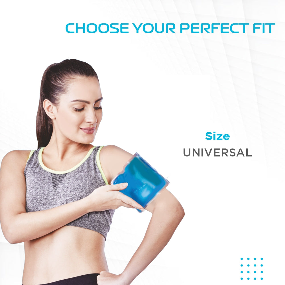 Icecool Gel Pack | Re-Freezable for Instant Pain Relief & Swelling (Blue)