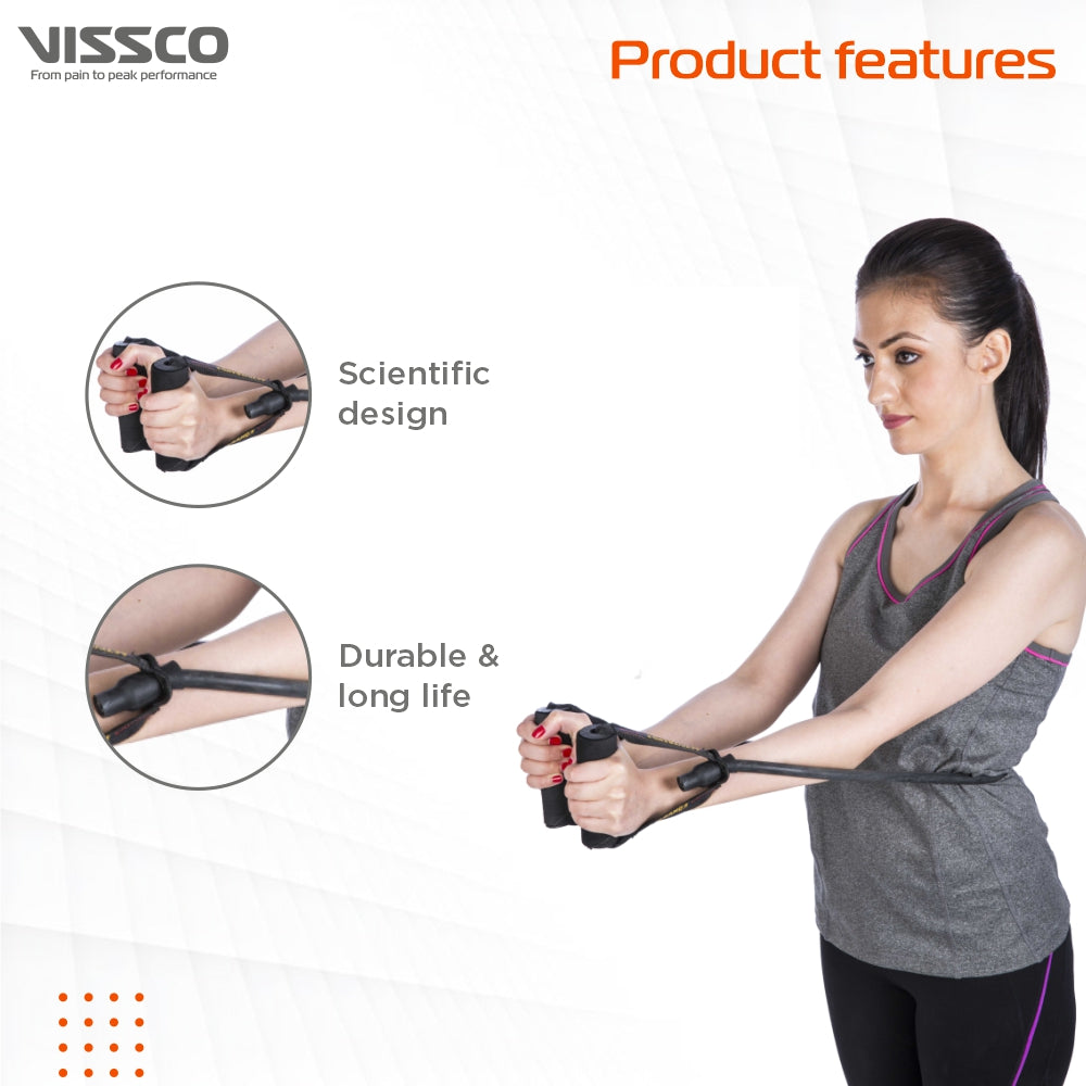 Vissco Active Band Physical Resistance Band for Exercise, Workouts
