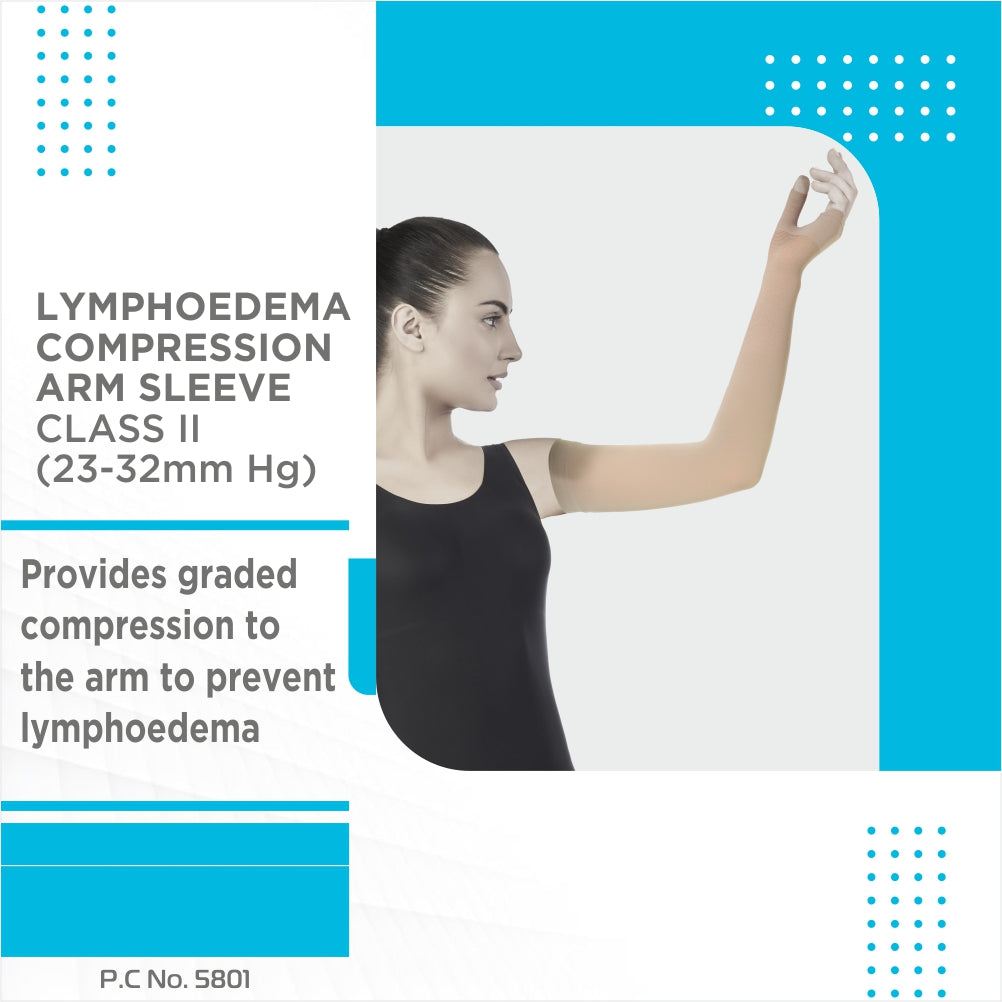 Vissco Lymphoedema Compression Arm Sleeve - Class II (23-32 mmHg)