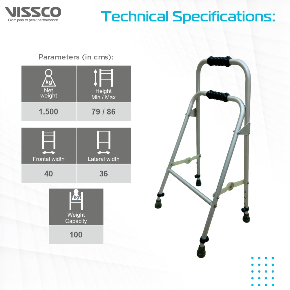 Vissco Dura Hemiplegic Walker | Aluminum
