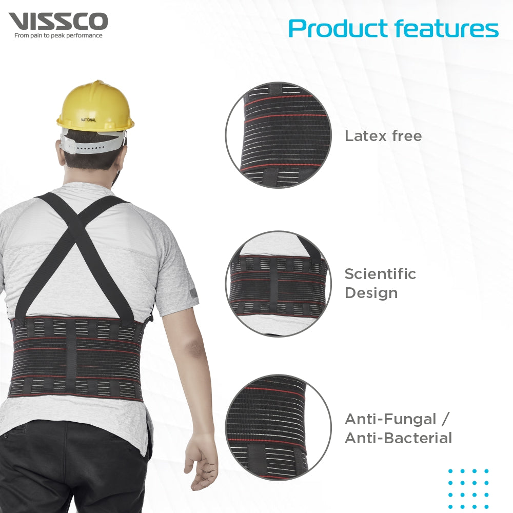Industrial Back Support Belt For Lifting Heavy Material & Goods XXL