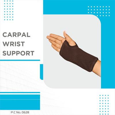 Carpal Wrist Support (Mild Support) | Wrist Support with Splints for Firm Position (Black) - Vissco Next