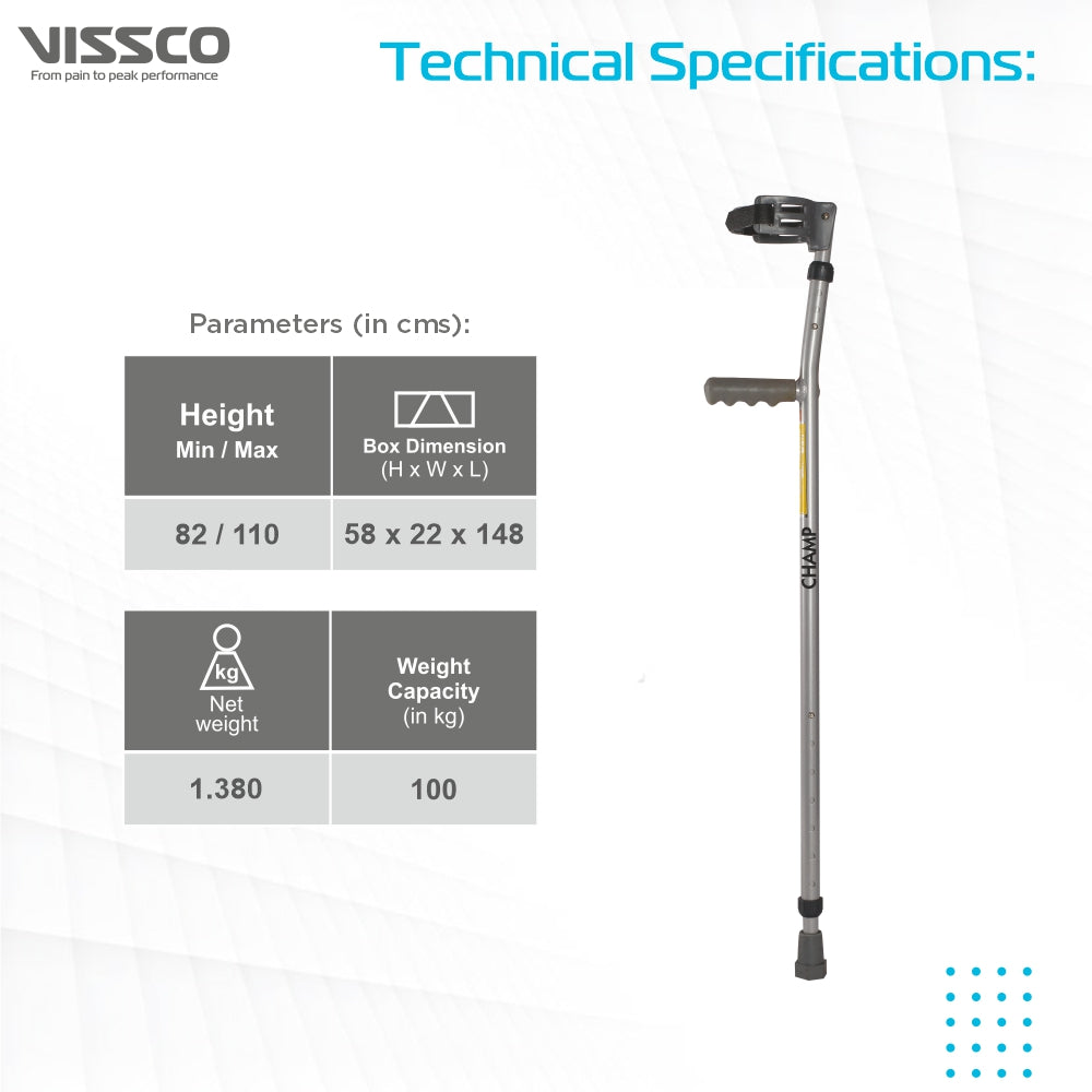 Vissco Champ Pediatric Elbow Crutch - Pair