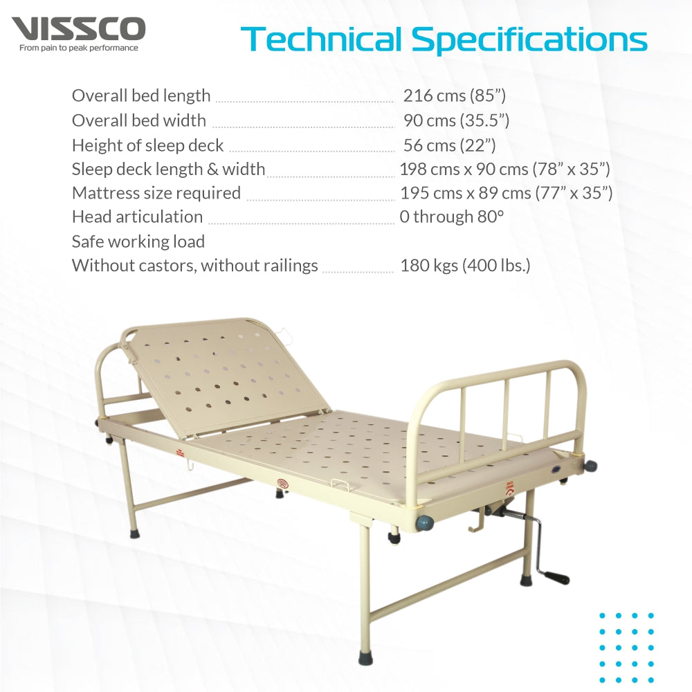 Basic Care Bed with Backrest
