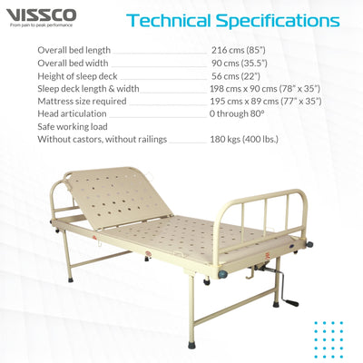 Basic Care Bed with Backrest