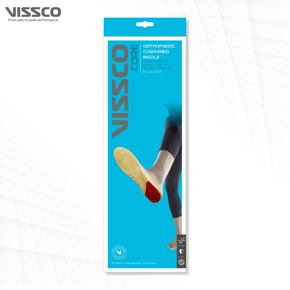 Orthopaedic Cushioned Insole | Foot Support for Shock Absorption | Reduces Pressure on the Heel & Relieves Pain (Multicolor)