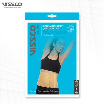 Abdominal Belt (10") |Supports the Weak Abdominal Muscles to Relieve Pain (Beige) - Vissco Next