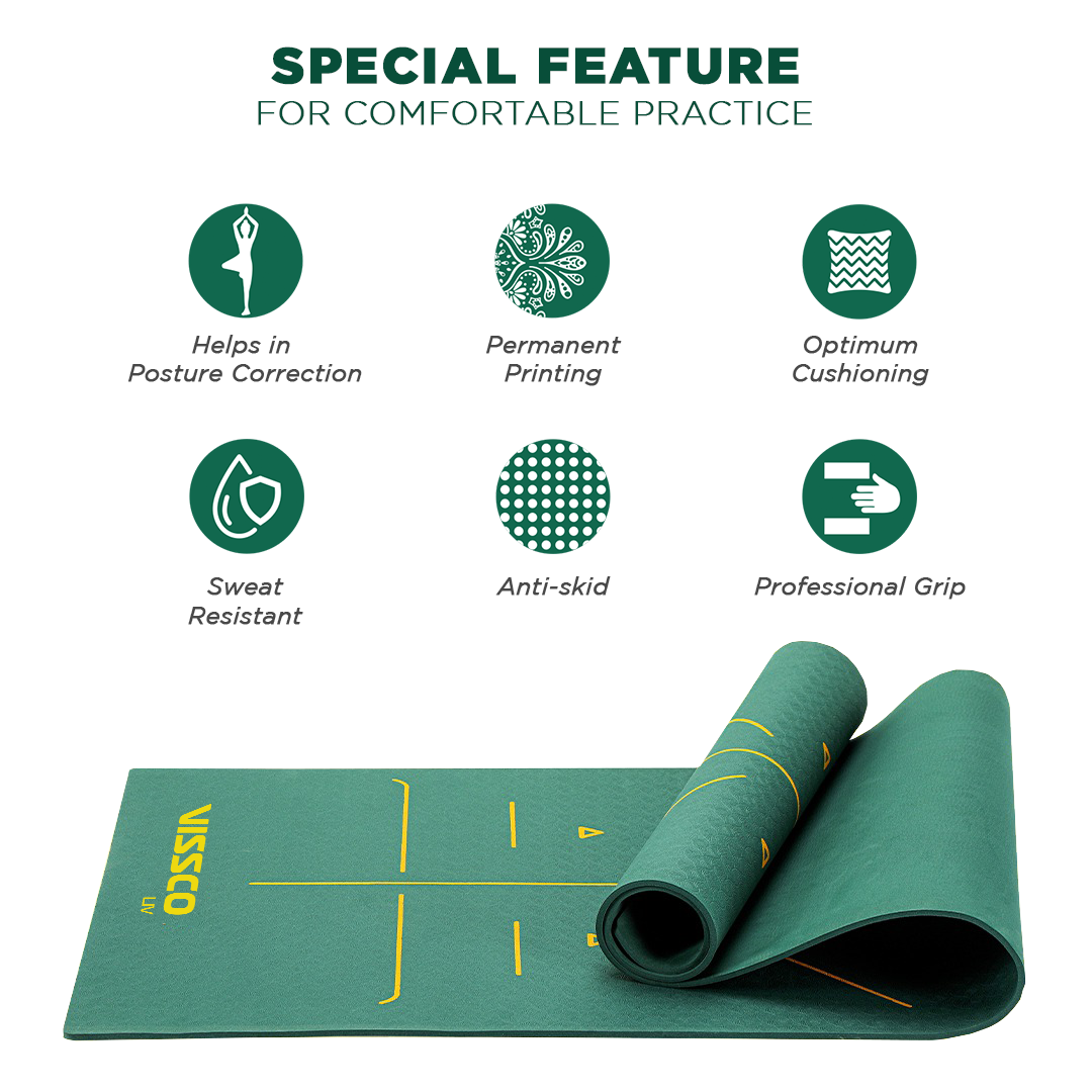 Vissco Liv Alignment Yoga Mat