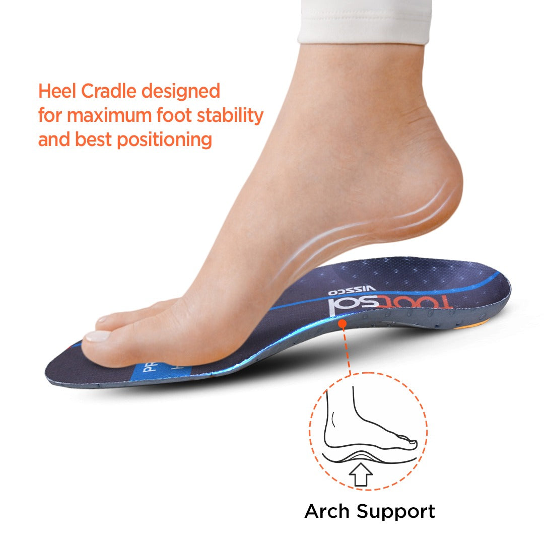 Footsol Proactive Insole by Vissco - Low Arch Orthopedic Insoles