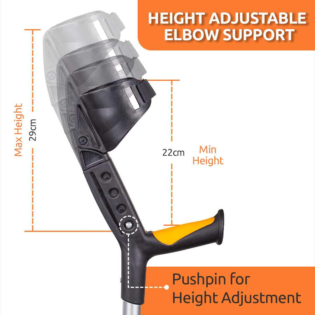 Vissco Astra Plus Elbow Crutch - Single | Aluminum